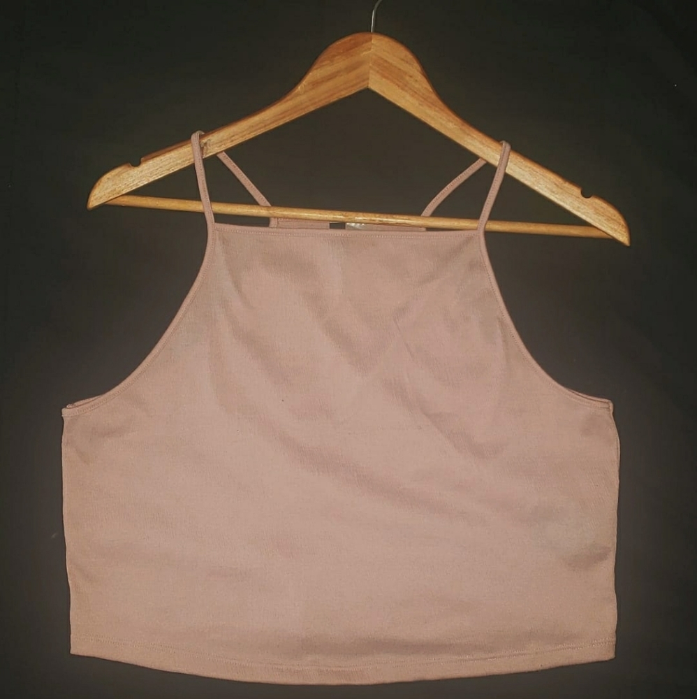 Pink Halter Tank Top